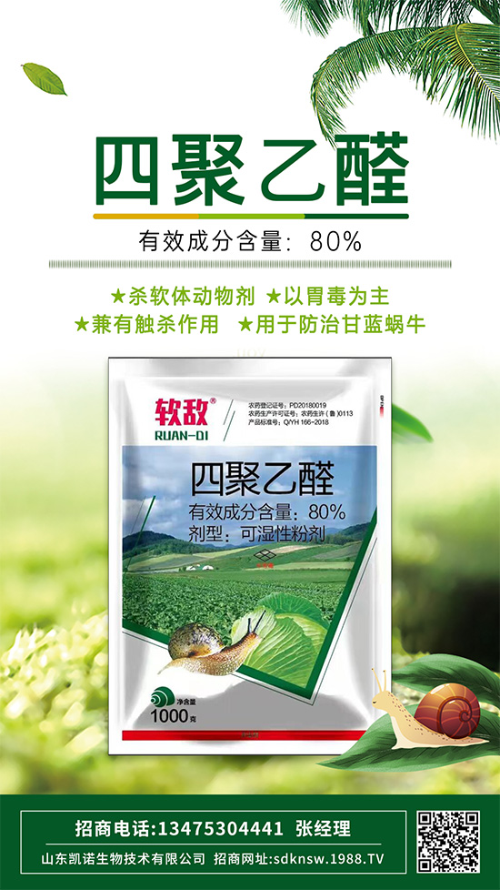 防治蔬菜蝸牛，四聚乙醛這樣使用，殺蟲效果沒得說！