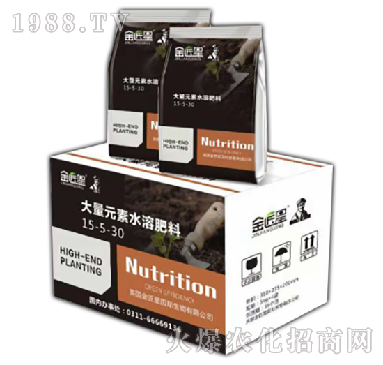 大量元素水溶肥15-5-30+TE-金匠星