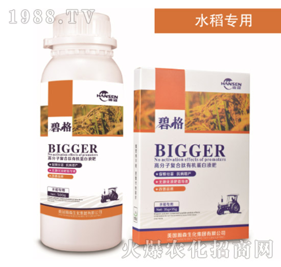 水稻專用高分子復(fù)合肽有機(jī)蛋白液肥-碧格-瀚森農(nóng)業(yè)