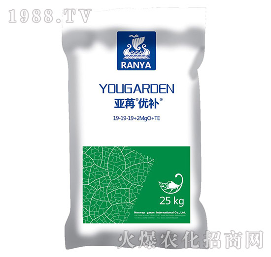 含鎂水溶肥料19-19-19+2MgO+TE-亞苒優(yōu)補-亞苒國際