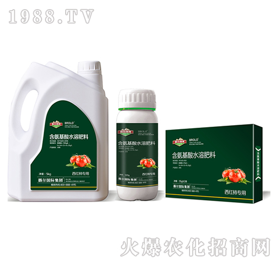 西紅柿專用含氨基酸水溶肥料-霸爾綠博
