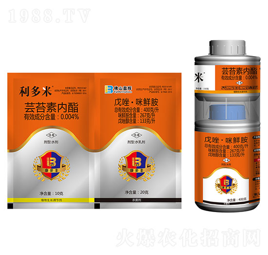 0.01%蕓苔素內(nèi)酯+400g每升戊唑·咪鮮胺-利多米-盈輝