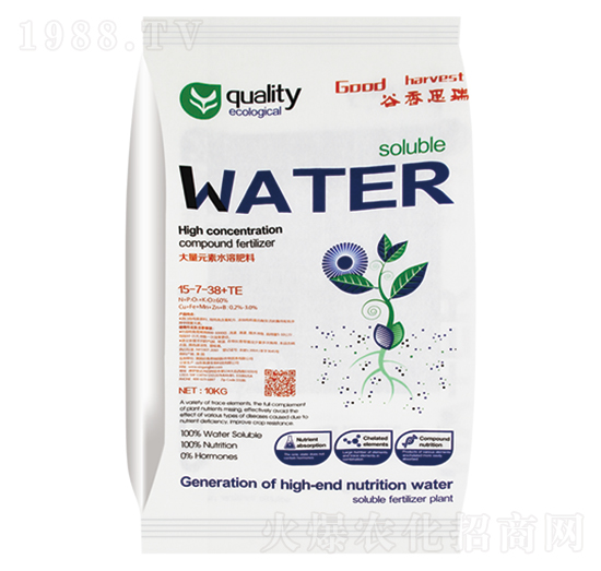 大量元素水溶肥料15-7-38+TE-新港生物