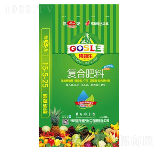 硝硫基復(fù)合肥料15-5-25-果蔬樂-凱龍化工