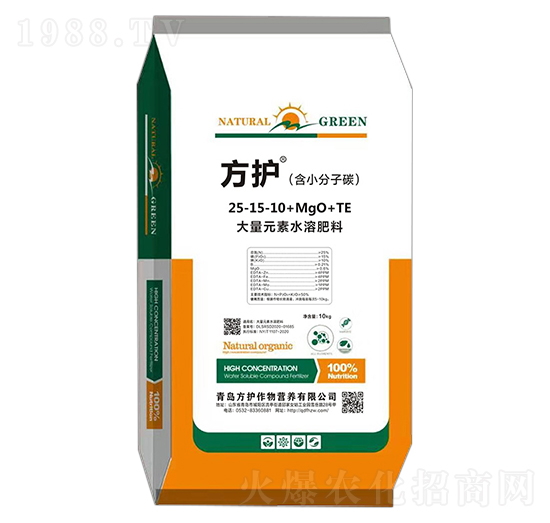 大量元素水溶肥料25-15-10+MgO+TE-方護(hù)