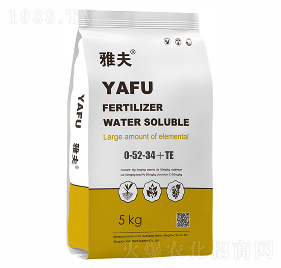 ����Ԫ��ˮ�ܷʸ�����0-52-34+TE-�ŷ�