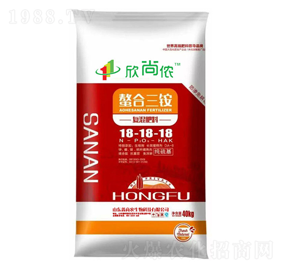 純硫基復混肥料18-18-18-螯合三銨-欣尚儂