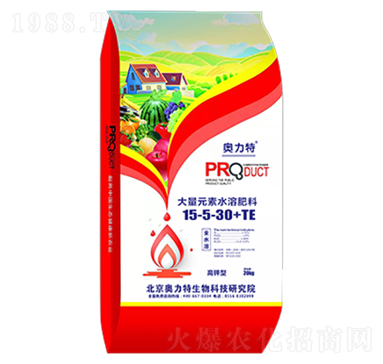 高鉀型大量元素水溶肥料15-5-30+TE-奧力特-嘉思頓