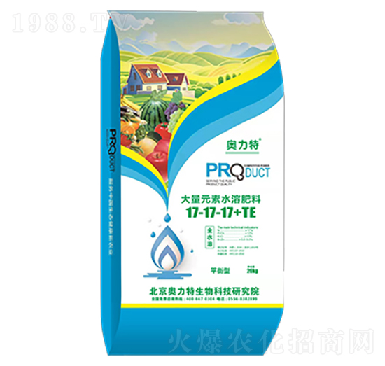 平衡型大量元素水溶肥料17-17-17+TE-奧力特-嘉思頓