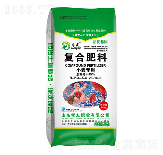 小麥專用復(fù)合肥料25-14-6-孝友