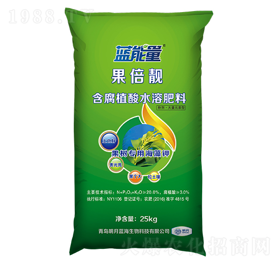 果樹專用含腐植酸水溶肥料-果倍靚-藍(lán)能量