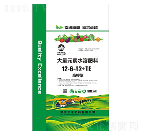高鉀型大量元素水溶肥料12-6-42+TE-中農(nóng)三禾