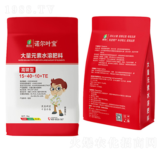 高磷型大量元素水溶肥15-40-10+TE-諾爾葉寶-諾爾豐