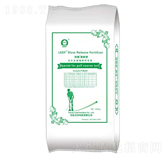 高爾夫球場草坪專用緩釋肥10-5-20-芭囤-力浮科技