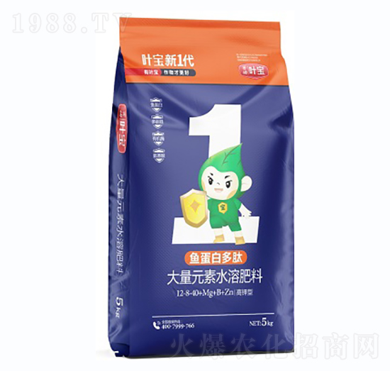 高鉀型大量元素水溶肥料12-8-40（5公斤）-寶葉植物