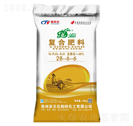 中氯復(fù)合肥料28-6-6-赤天化