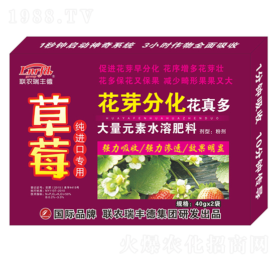 大量元素水溶肥-草莓專用-花芽分化花真多-瑞豐德