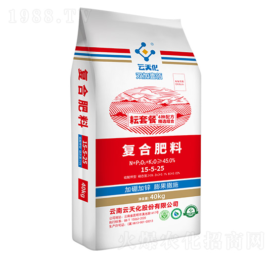 長(zhǎng)效復(fù)合肥料15-5-25-耘套餐-云天化