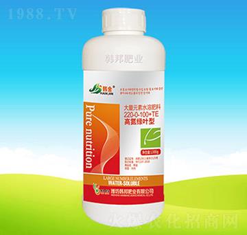 高氮綠葉型大量元素水溶肥220-0-100-韓邦肥業(yè)