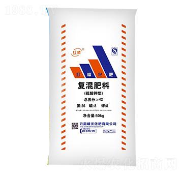 硫酸鉀型復混肥26-8-8-嶙沃