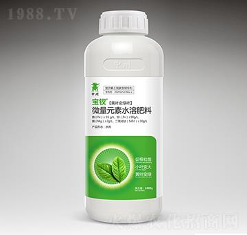 微量元素水溶肥料-寶釵（黃葉變綠葉）-中之州