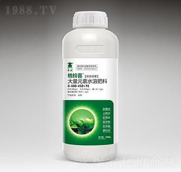 大量元素水溶肥料0-400-450+TE-桃鈴喜-中之州